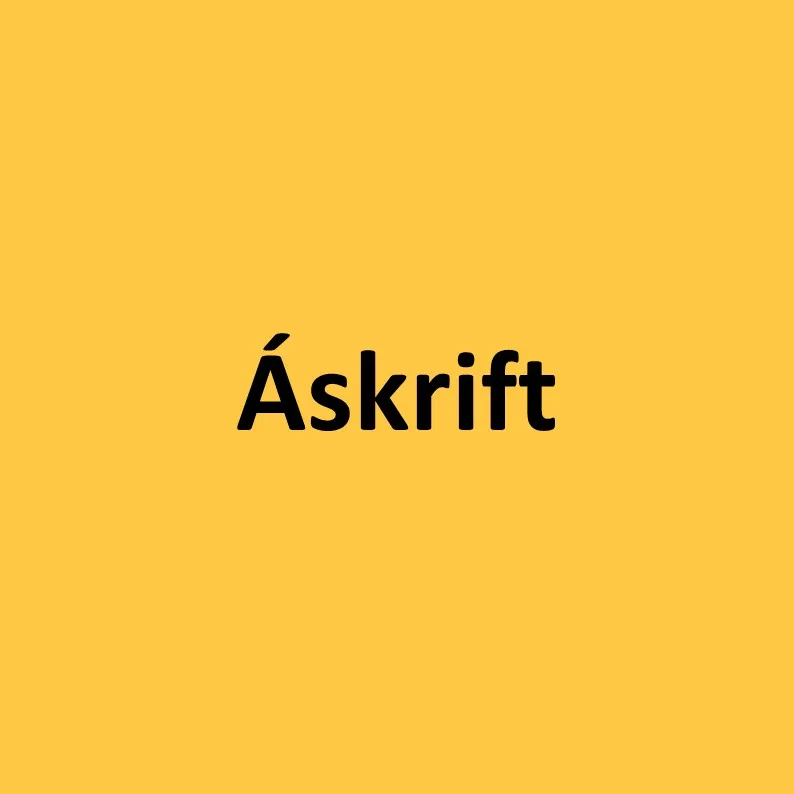 Áskrift