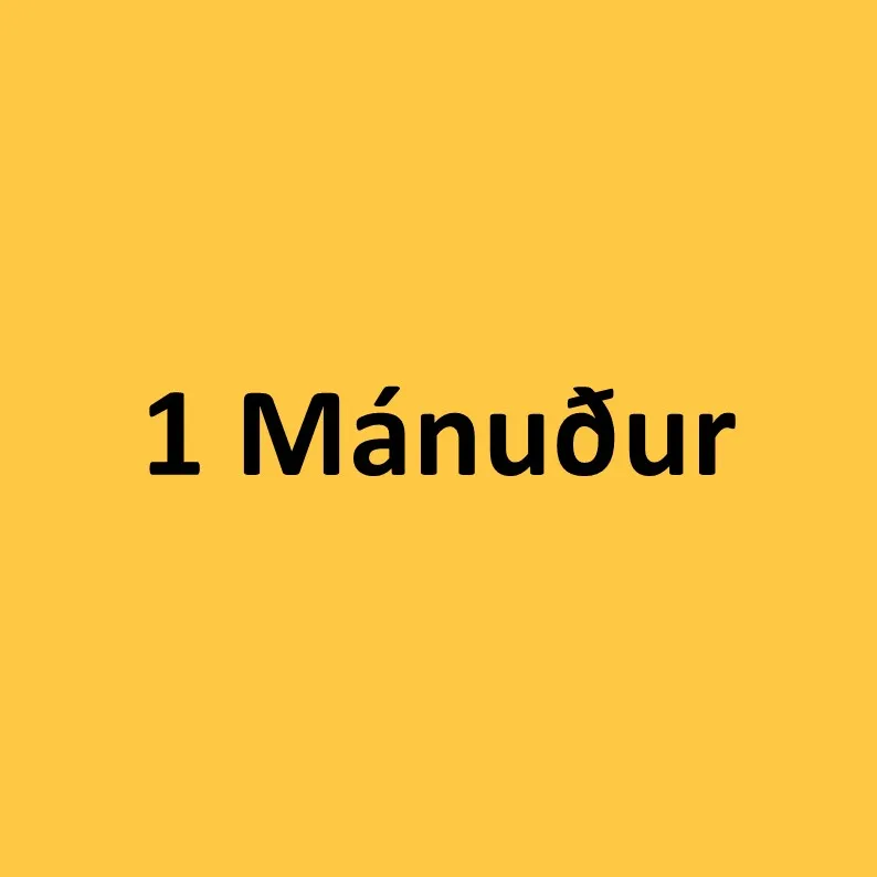 1 mánuður